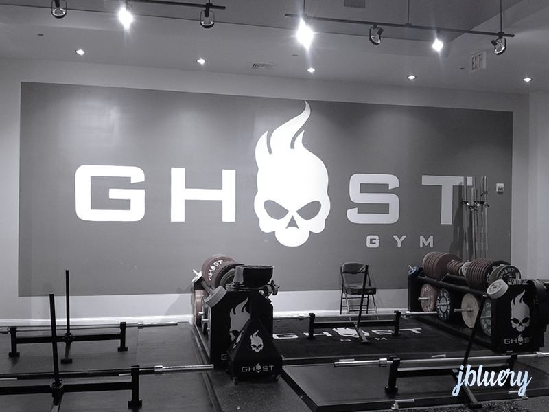 jbluery does mural for Ghost Gym's new location in Coral Way!